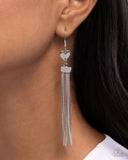 Paparazzi "Smitten Sequence" Silver Earrings Paparazzi Jewelry