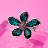 Paparazzi "Daily Drama" Green Ring Paparazzi Jewelry