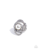 Paparazzi "Concentric Chic" White Ring Paparazzi Jewelry