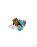 Paparazzi "Themed Trio" Brown Ring Paparazzi Jewelry