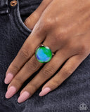 Paparazzi "Colorful Cantata" Green Ring Paparazzi Jewelry