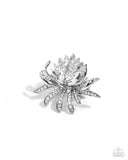 Paparazzi "Lotus Legacy" White Ring Paparazzi Jewelry