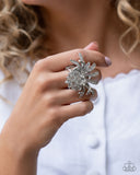 Paparazzi "Lotus Legacy" White Ring Paparazzi Jewelry