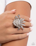 Paparazzi "Lotus Legacy" White Ring Paparazzi Jewelry