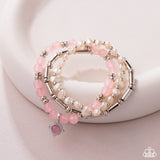 Paparazzi "Testing the Waters" Pink Bracelet Paparazzi Jewelry