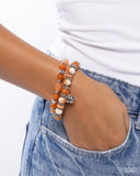 Paparazzi "Meaningful Metamorphosis" Orange Bracelet Paparazzi Jewelry