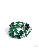 Paparazzi "Worldwide Tour" Green Bracelet Paparazzi Jewelry