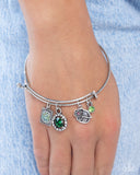 Paparazzi "Playful Pageantry" Green Bracelet Paparazzi Jewelry