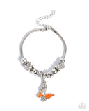 Paparazzi "Luminescent Landing" Orange Bracelet Paparazzi Jewelry