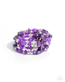Paparazzi "Worldwide Tour" Purple Bracelet Paparazzi Jewelry