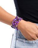Paparazzi "Worldwide Tour" Purple Bracelet Paparazzi Jewelry