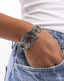 Paparazzi "Mariposa Makeover" White Bracelet Paparazzi Jewelry