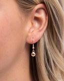 Paparazzi "Adorable Ace" Gold Necklace & Earring Set Paparazzi Jewelry