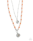 Paparazzi "Daring Degree" Orange Necklace & Earring Set Paparazzi Jewelry