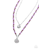 Paparazzi "Daring Degree" Purple Necklace & Earring Set Paparazzi Jewelry