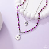 Paparazzi "Daring Degree" Purple Necklace & Earring Set Paparazzi Jewelry