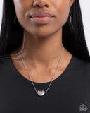 Paparazzi "Loveable Look" Silver Necklace & Earring Set Paparazzi Jewelry