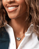Paparazzi "Loveable Look" Silver Necklace & Earring Set Paparazzi Jewelry