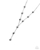 Paparazzi "Waltzing Welcome" Silver Necklace & Earring Set Paparazzi Jewelry