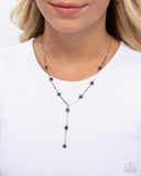 Paparazzi "Waltzing Welcome" Silver Necklace & Earring Set Paparazzi Jewelry