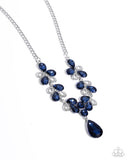 Paparazzi "Solo Exhibition" Blue Necklace & Earring Set Paparazzi Jewelry