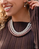 Paparazzi "Promising Promenade" Brown Necklace & Earring Set Paparazzi Jewelry