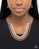 Paparazzi "Promising Promenade" Brown Necklace & Earring Set Paparazzi Jewelry