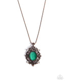 Paparazzi "Family Crest" Copper Necklace & Earring Set Paparazzi Jewelry