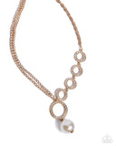 Paparazzi "Refined Rapid" Gold Necklace & Earring Set Paparazzi Jewelry