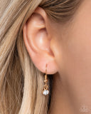 Paparazzi "Refined Rapid" Gold Necklace & Earring Set Paparazzi Jewelry