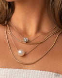 Paparazzi "Phenomenal Pearls" Gold Necklace & Earring Set Paparazzi Jewelry