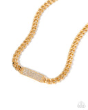Paparazzi "Rockstar Radiance" Gold Necklace & Earring Set Paparazzi Jewelry