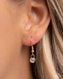 Paparazzi "Matchmaker Mural" Gold Necklace & Earring Set Paparazzi Jewelry