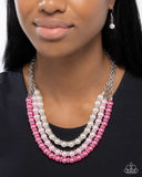 Paparazzi "Promising Promenade" Pink Necklace & Earring Set Paparazzi Jewelry