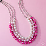 Paparazzi "Promising Promenade" Pink Necklace & Earring Set Paparazzi Jewelry