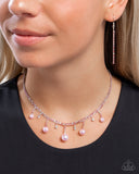 Paparazzi "Shimmery Safeguard" Pink Necklace & Earring Set Paparazzi Jewelry