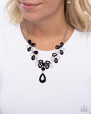 Paparazzi "Solo Exhibition" Purple Necklace & Earring Set Paparazzi Jewelry
