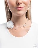 Paparazzi "Delicate Debutante" White Choker Necklace & Earring Set Paparazzi Jewelry