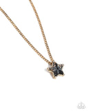 Paparazzi "Lone Star Story" Black Necklace & Earring Set Paparazzi Jewelry