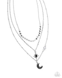 Paparazzi "Cosmic Clinch" Black Necklace & Earring Set Paparazzi Jewelry