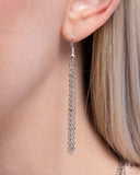 Paparazzi "Cosmic Clinch" Black Necklace & Earring Set Paparazzi Jewelry