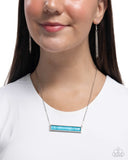Paparazzi "Adorable Abalone" Blue Necklace & Earring Set Paparazzi Jewelry