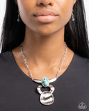 Paparazzi "Tailored Tiers" Green Necklace & Earring Set Paparazzi Jewelry