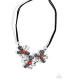 Paparazzi "Woven Welcome" Red Necklace & Earring Set Paparazzi Jewelry