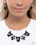 Paparazzi "Socialite Statement" Black Necklace & Earring Set Paparazzi Jewelry