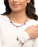 Paparazzi "Captivating Chic & Chance" Pink Necklace & Bracelet Jewelry Set Paparazzi Jewelry