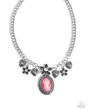 Paparazzi "Vintage Story & Ageless Account" Red Necklace & Bracelet Jewelry Set Paparazzi Jewelry