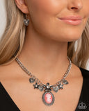 Paparazzi "Vintage Story & Ageless Account" Red Necklace & Bracelet Jewelry Set Paparazzi Jewelry