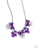 Paparazzi "Socialite Statement" Purple Necklace & Earring Set Paparazzi Jewelry