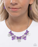 Paparazzi "Socialite Statement" Purple Necklace & Earring Set Paparazzi Jewelry